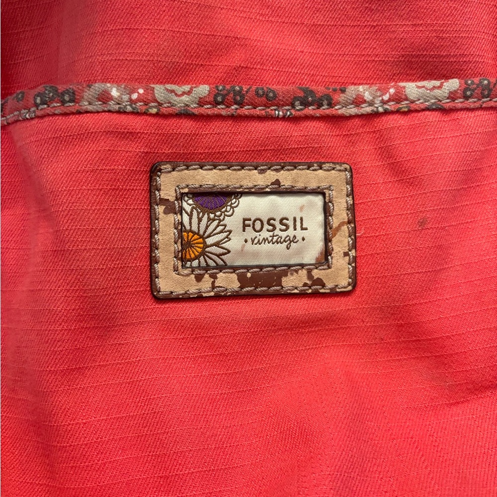 Fossil Red Handbag - Picture 7 of 16